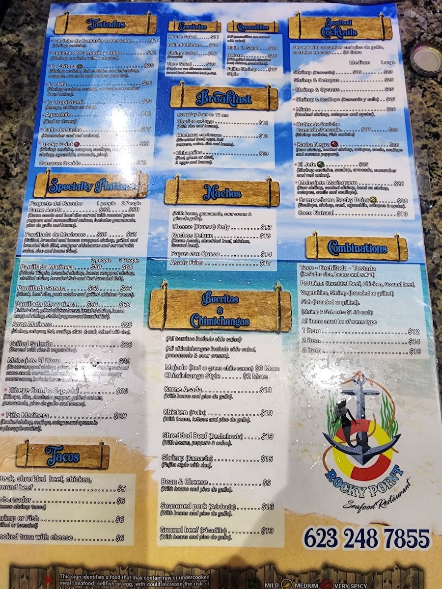 Rocky Point Seafood Restaurant Menu - Image 4